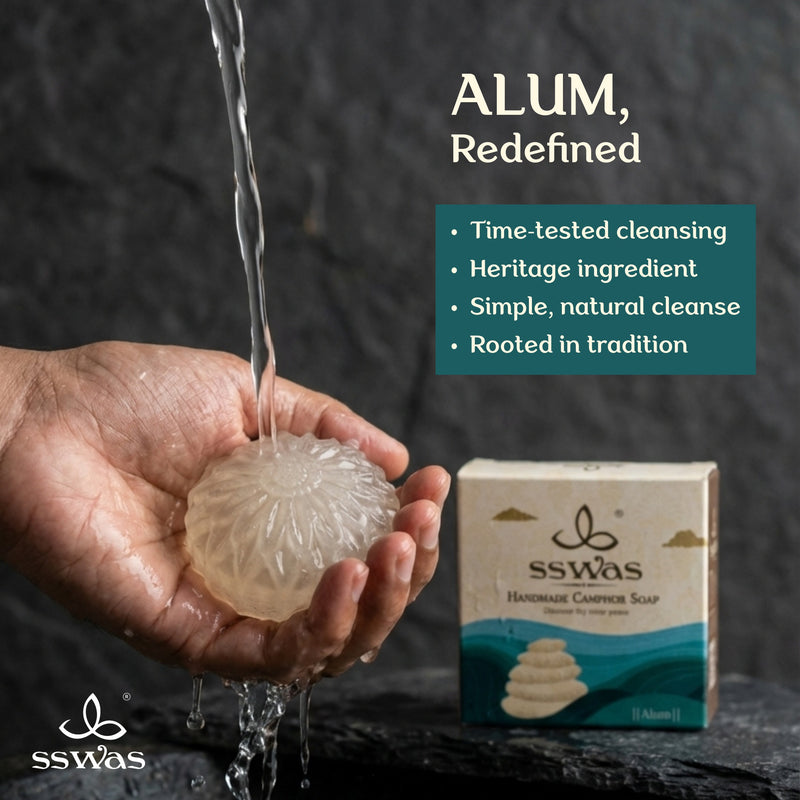 sswas Alum Handmade Camphor Soap