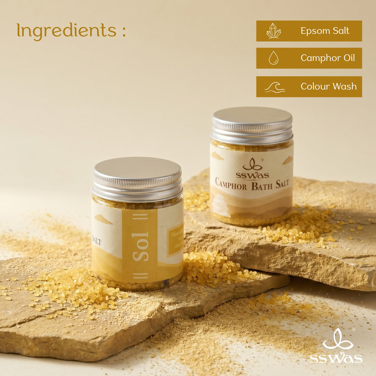 sswas Sol Camphor Bath Salt