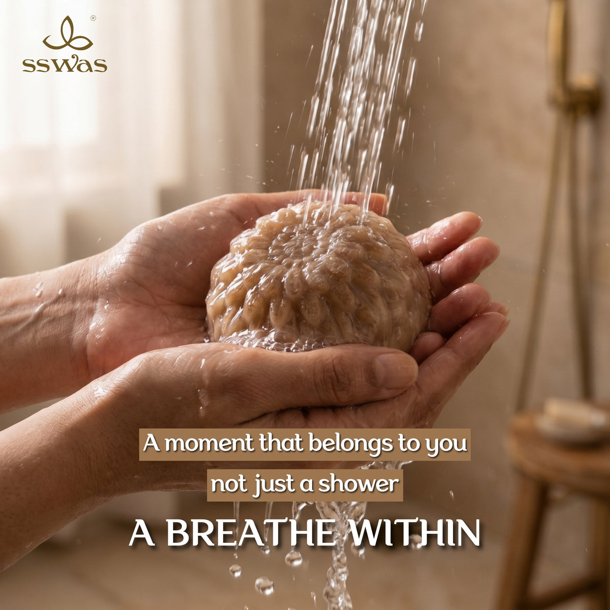 sswas Chandan  Handmade Camphor Soap (Sandalwood)