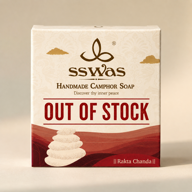 sswas Rakta Chandan Handmade Camphor Soap