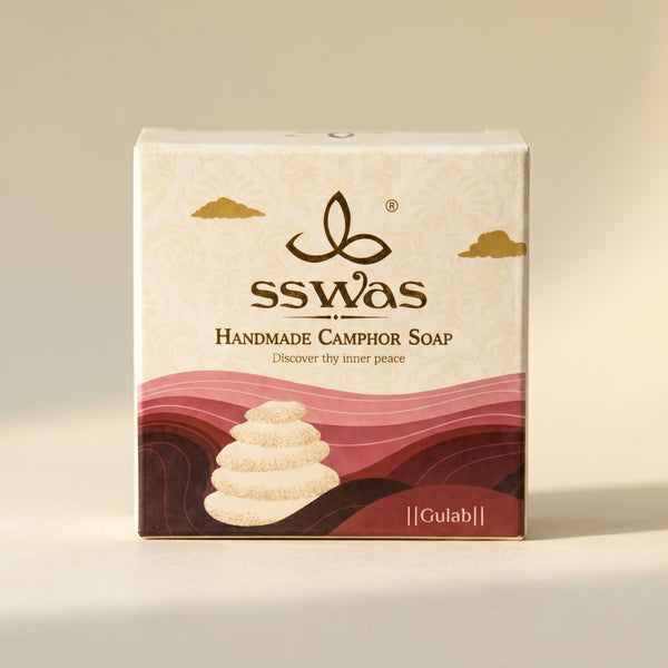 sswas Gulab Handmade Camphor Soap (Rose)