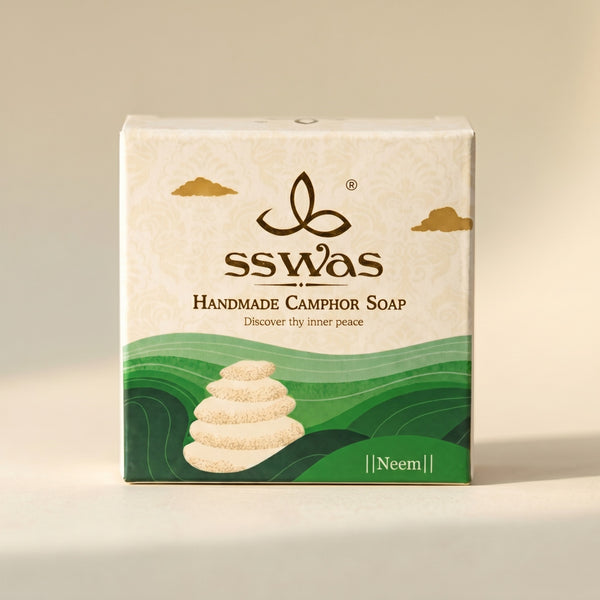 sswas Neem Handmade Camphor Soap