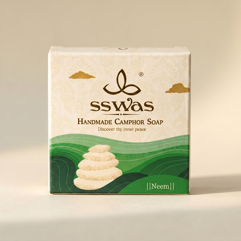 sswas Neem Handmade Camphor Soap