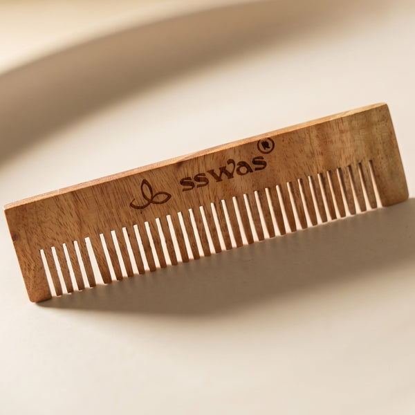 sswas Neem Wood Hair Comb
