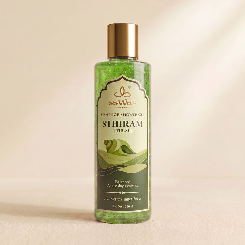 STHIRAM | Tulsi - Camphor Shower Gel