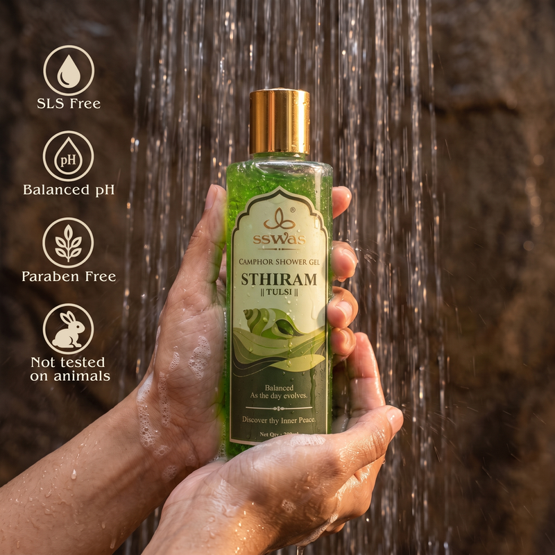 STHIRAM | Tulsi - Camphor Shower Gel