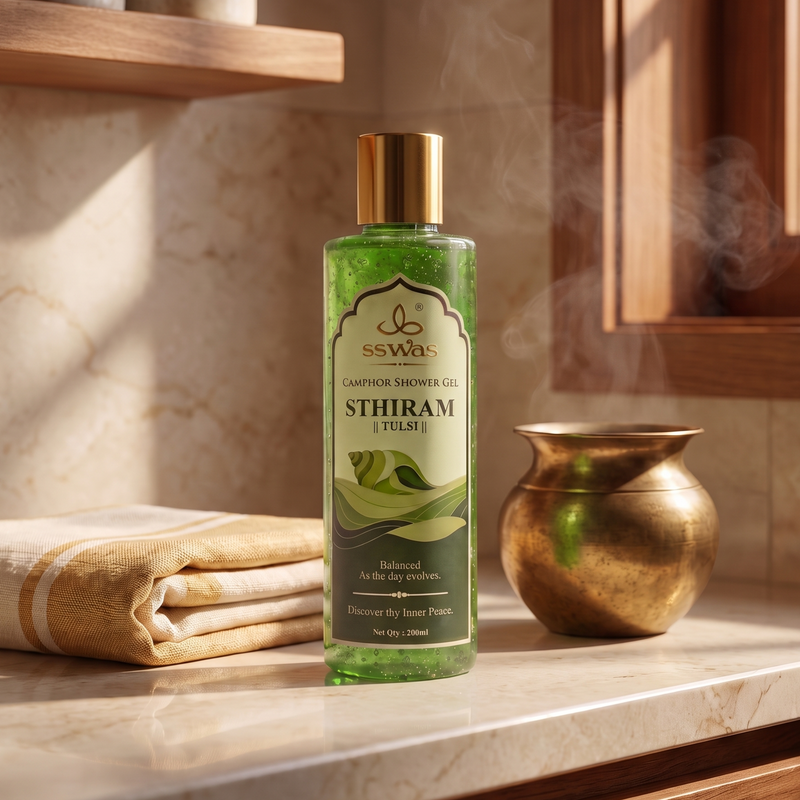 STHIRAM | Tulsi - Camphor Shower Gel