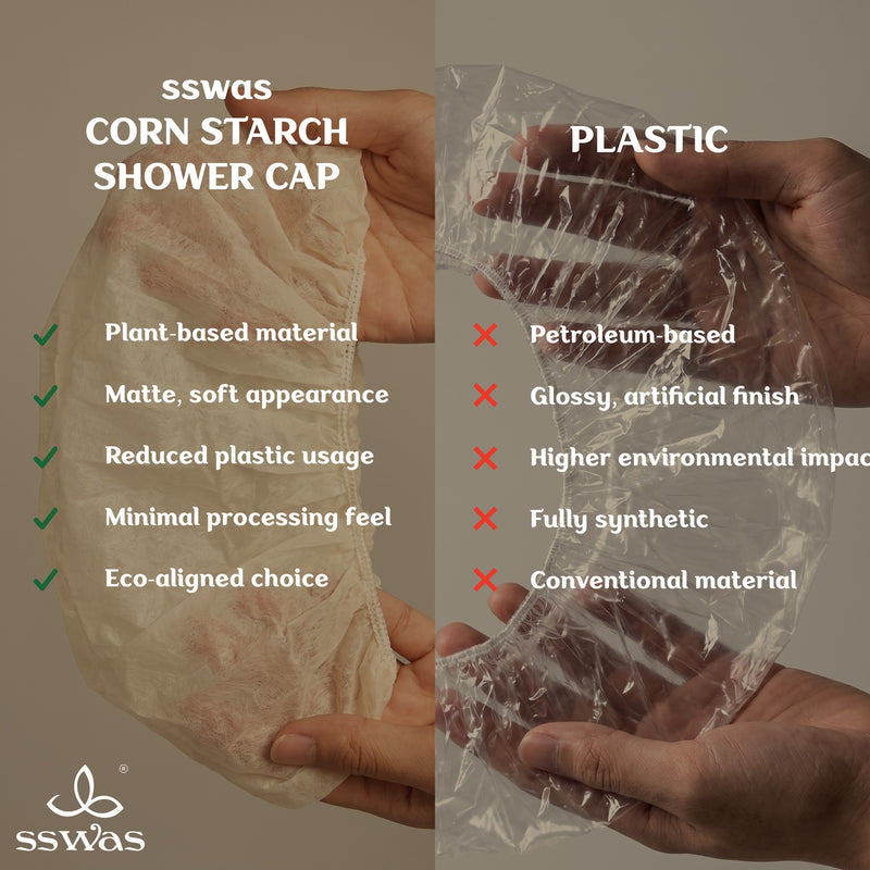 sswas Cornstarch Shower Cap