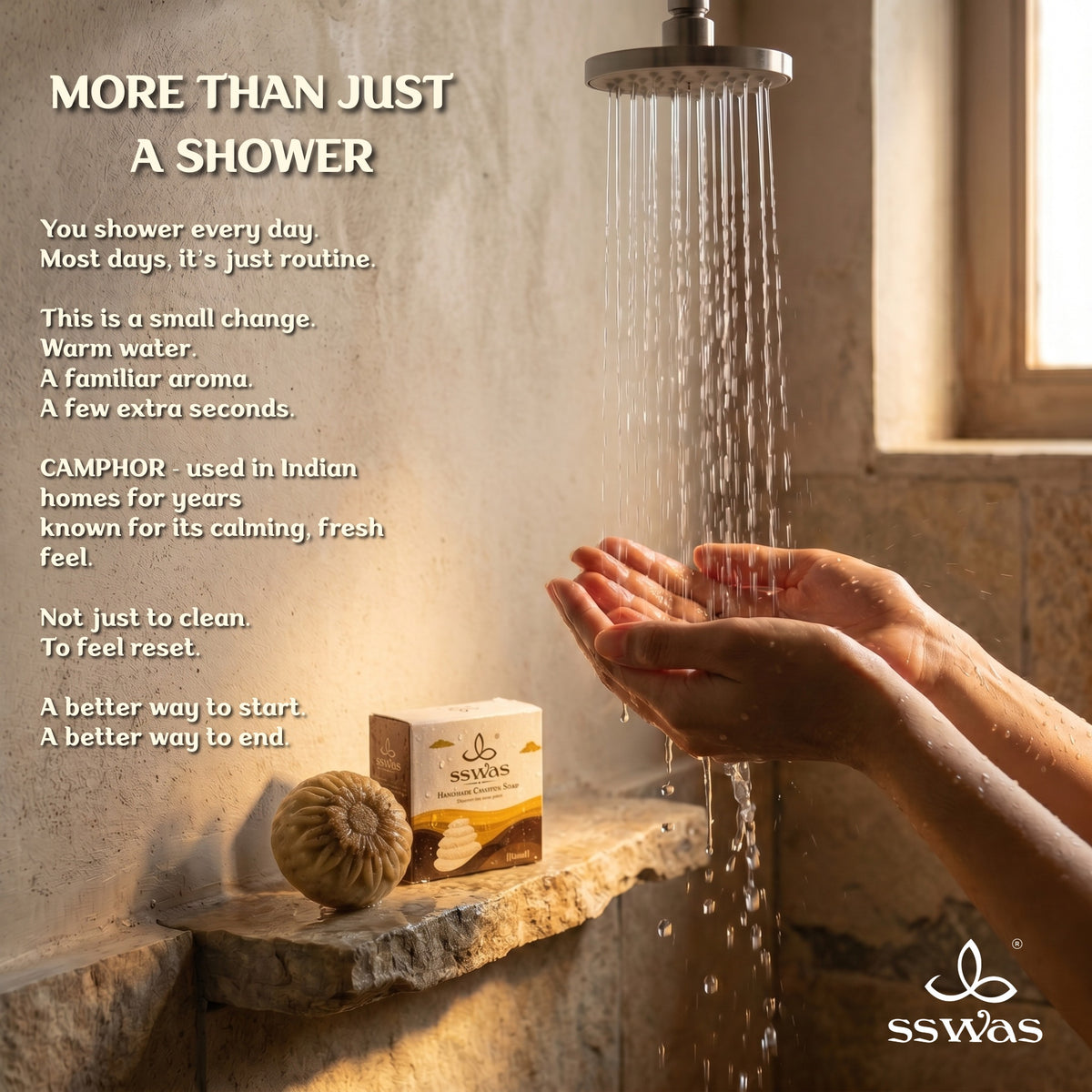 sswas Ubtan Handmade Camphor Soap
