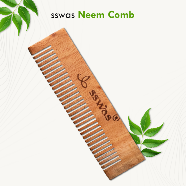 sswas Neem Wood Hair Comb