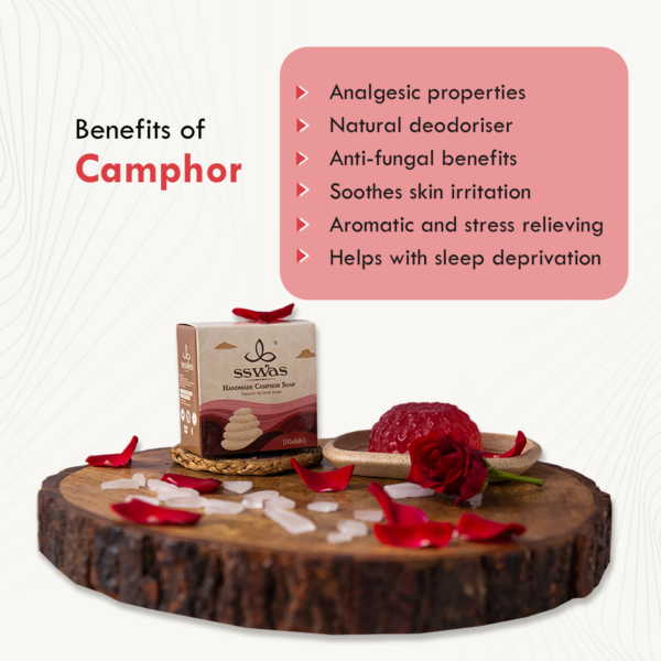 sswas Handmade Camphor Soap - Gulab