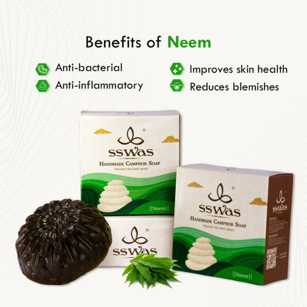 sswas Handmade Camphor Soap - Neem