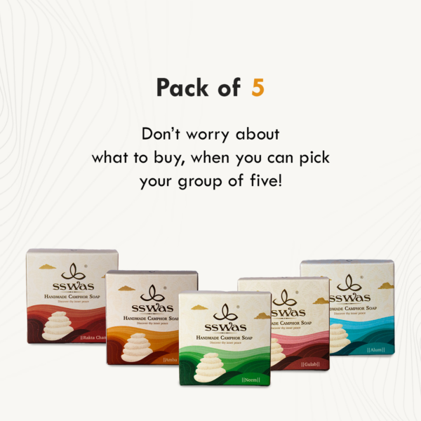 Pack of Five Soaps