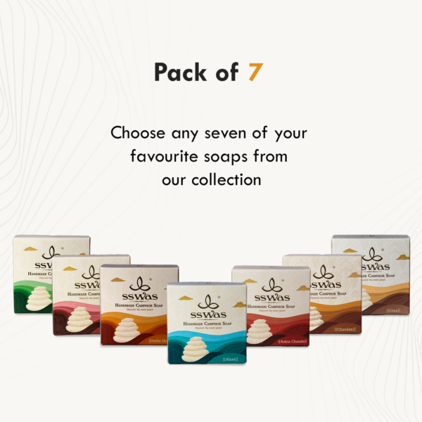 Pack of Seven Soaps